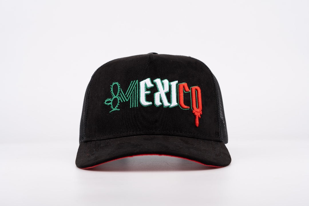 3. MEXICO SUELA ROJA BLACK TRUCKER SNAPBACK (pre-order)