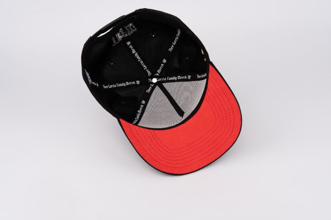 9. SIEMPRE HUMILDE BLACK SNAPBACK SUELA ROJA (pre-order)
