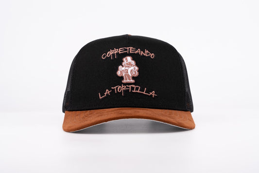 10. CORRETEANDO LA TORTILLA BLACK AND BROWN TRUCKER SNAPBACK (pre-order)
